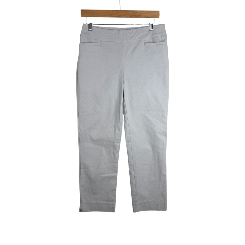 Chico's Slimming Cropped Pants size 0 (US 4) Light Gray